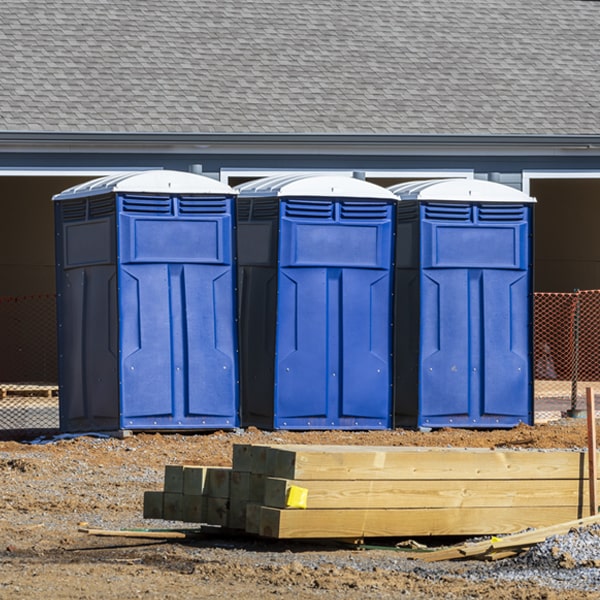 what is the cost difference between standard and deluxe portable restroom rentals in Concord VT